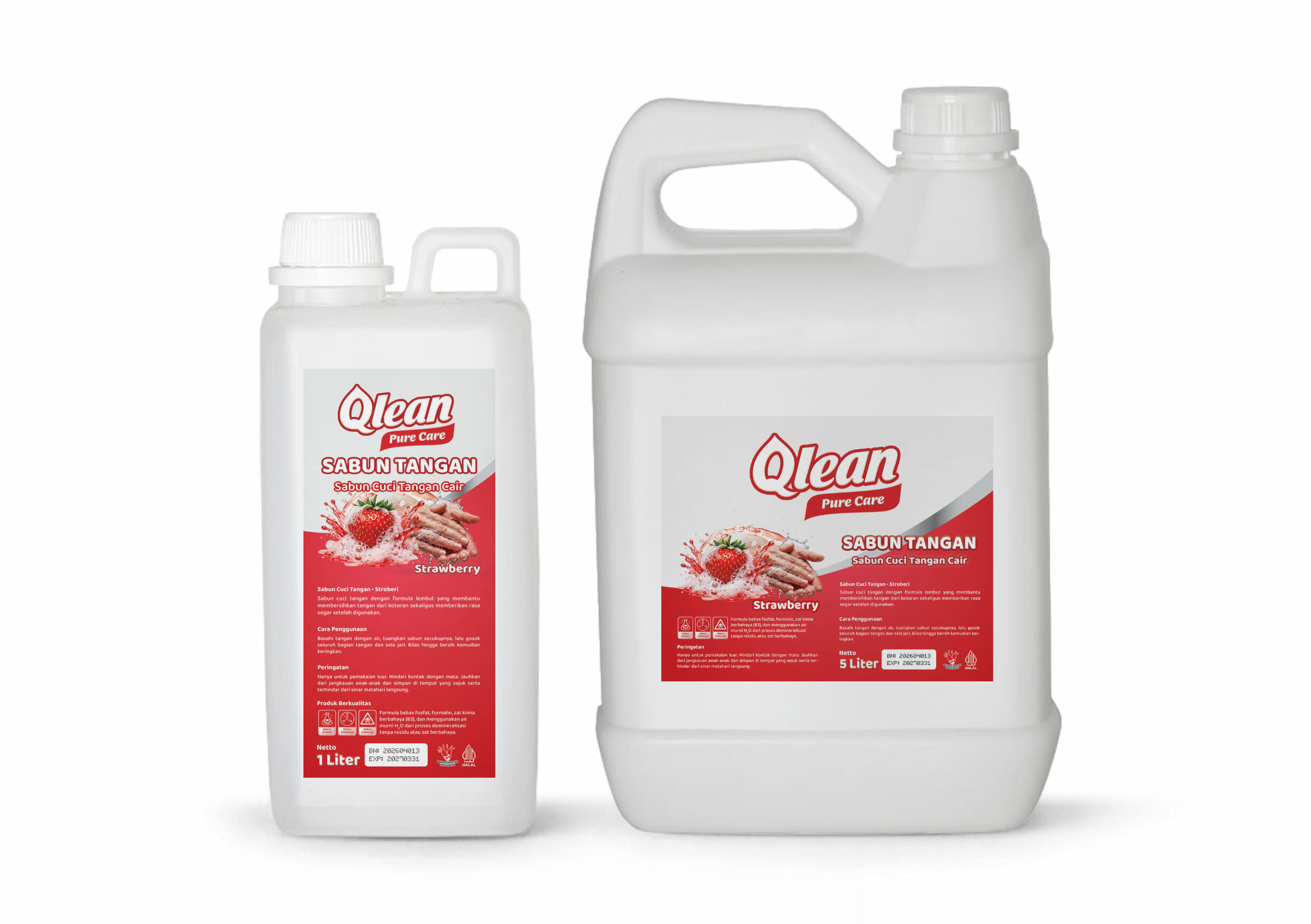 Qlean Pure Care Sabun cuci tangan Pure Care Qlean Care kemasan jerigen untuk kebutuhan rumah tangga dan industri Batam